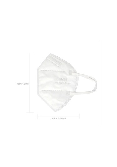 Oldfriend Cırcle Yu Kn50 Beyaz 5 Katmanlı Partikül Maskesi 50 Adet