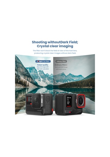 Yaozixa Insta360 Ace Pro İçin Spor Kamera Cpl Filtresi - Abs Ve Optik Cam Malzeme Çok Renkli