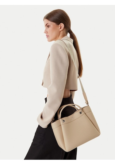 Armani Exchange Kadın El Ve Çapraz Askılı Çanta 942911cc783 Bej