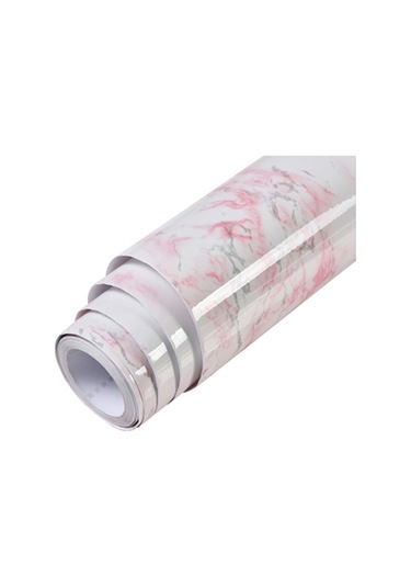 Opulentliving Mermer Desenli Pvc Yapışkan Duvar Kağıdı - Mutfak, Banyo, Mobilya Yenileme İçin 5m Rulo