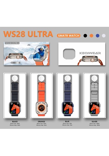 Ws28 Ultra Akıllı Saat 49mm Geniş Ekran Konuşma Özellikli Su Geçirmez Akıllı Saat