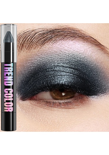 24 Renk Sedefli Glitter Göz Farı Eyeliner Kalem Su Geçirmez Mat Çıplak Göz Farı 17 Dark Topaz