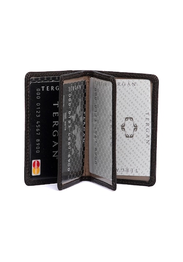 Tergan Kahve Deri Unisex Kredi Kartlık 01601A42