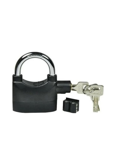 İpek Yıldızı Desibel Siyah Alarmlı Çok Fonksiyonlu Ekstra Güvenlikli Kare Asma Dolap Kilidi