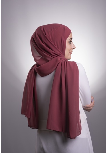 Mürdüm Pratik Hazır Geçmeli Şal Şifon Boru Boneli 3001 07