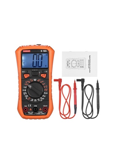 Agoodshop El Tipi True Rms 2000 Sayım Dijital Multimetre Arka Işıklı