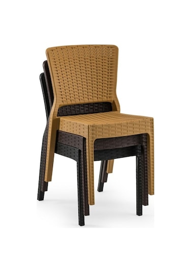 Bintaşmobilya Dış Mekan Bahçe Masa Sandalye Takımı (425990024) Venge