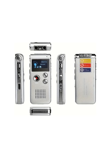 Willowhaven Gümüş 8gb Usb Şarjlı 650 Saat Kayıt Kapasiteli Taşınabilir Ses Kayıt Cihazı