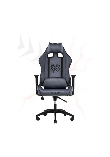 Rio Balerion Antrasit Gri Kadife Terletmez Kumaş Gaming Oyuncu Koltuğu -3 Gri