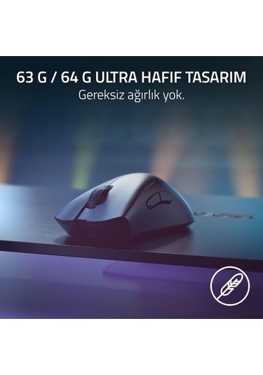 Razer Deathadder V3 Pro + Razer Hyperpolling Kablosuz Adaptör - U