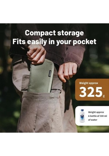 Novahub Naturehike Katlanır Tabure Açık Kamp Alüminyum Sandalye Siyah-gri, Taşınabilir Mavi