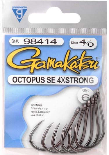 Gamakatsu Octopus Se 4x Strong No:5/0 Olta İğnesi 6adet