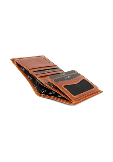 Bayderi Lisande Hakiki Deri Kibar Erkek Cüzdanı-1669 Crazy Fındık