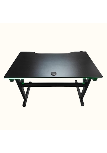 Led'li 130x65x76 Rgb'li Kumandalı Oyuncu Masası Siyah