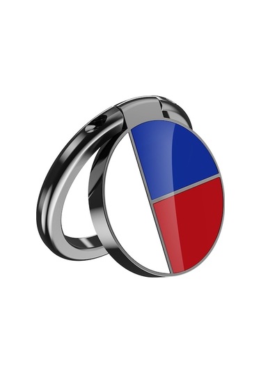 Ahastyle St12 Dönebilen Katlanabilir Telefon Tutucu Masaüstü Cep Telefonu Kickstand - Kırmızı / Beyaz / Mavi Beyaz - Kırmızı - Mavi