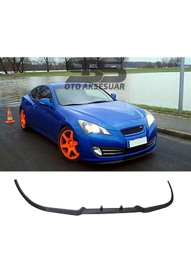 Hyundai Genesis Coupe Cupra R Uyumlu Ön Lip Mat Siyah Ön Tampon Lip