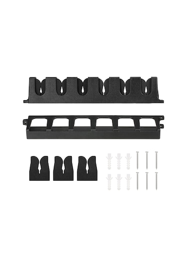 6 İnce Olta İçin Duvara Monte Olta Rafı Depolama Rafı Tutucu