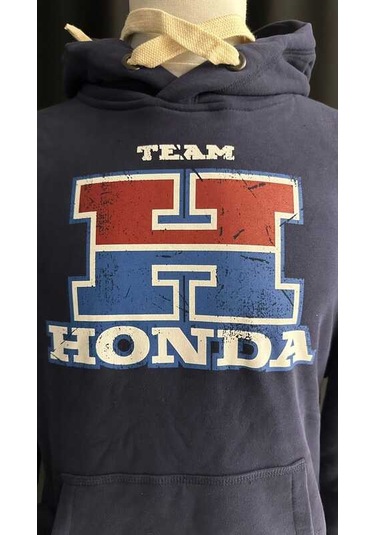 Honda Kapüşonlu Lacivert H Sweatshırt