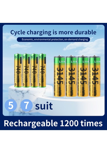 Type-c Şarj Edilebilir No. 5 Pil