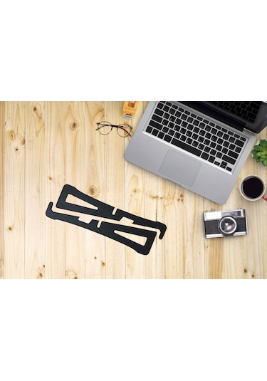 Taşınabilir Ahşap Laptop. Tablet. Telefon Standı. Laptop Notebook Siyah
