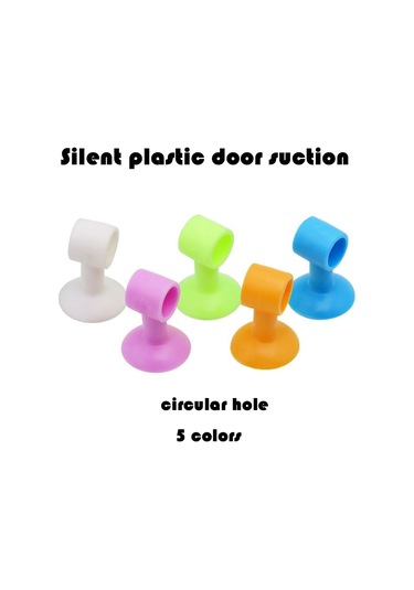 Xindoker Gürültü Engelleme Silikon Kapı Kolu Paspası - Duvarı Ve Kapıyı Korumak İçin Yumuşak Çarpma Önleyici Beyaz Daireli