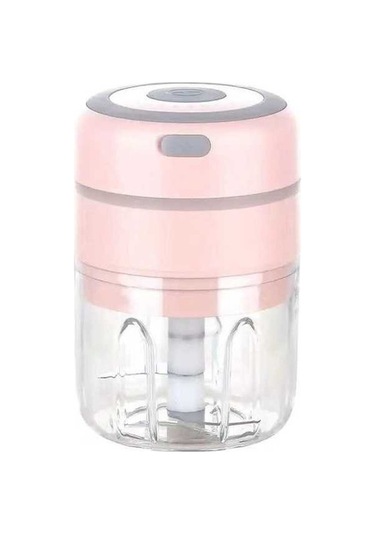 Primepickings Zm-14 Ev Tipi Mini Kablosuz Elektrikli Sarımsak Ezici, Pembe, 250ml Diğer Diğer