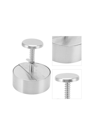 Geeroyoo 304 Paslanmaz Çelik Hamburger Pressi - Ergonomik Tasarım, 10 Farklı Boyutta Hamburger, Köfte, Pilav Topu Ve Hamur İşlemleri İçin Uygun, Kolay Temizlenir Ve Dayanıklı Diğer