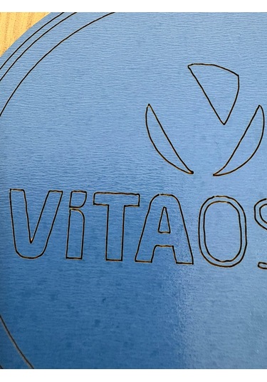 10'lu Kişiye / Şirkete Özel Logolu Bardak Altlığı Seti Lazer Kesim Kurumsal Hediye 9 Cm Koyu Mavi