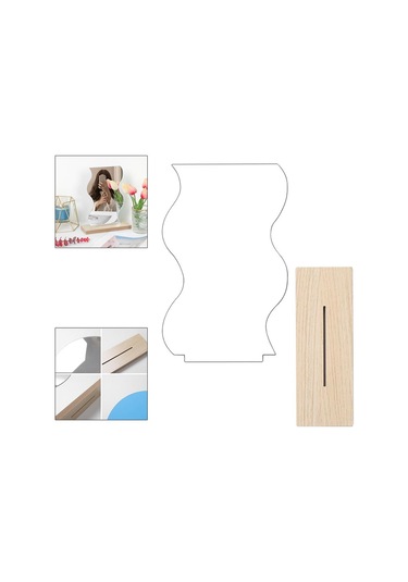 Suntek Banyo A Için Düzensiz Akrilik Makyaj Aynası Dekoratif