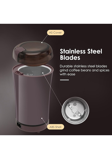 2c6zg Elektrikli Kahve Değirmeni Paslanmaz Çelik Elektrikli