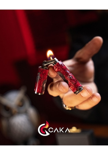 Caka Lighter Odkka Crimson Benzinli Çakmak - Ckl-073