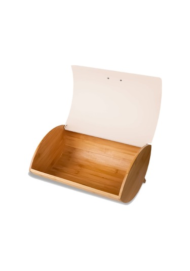 Dino Bambu Ekmek Dolabı Gri