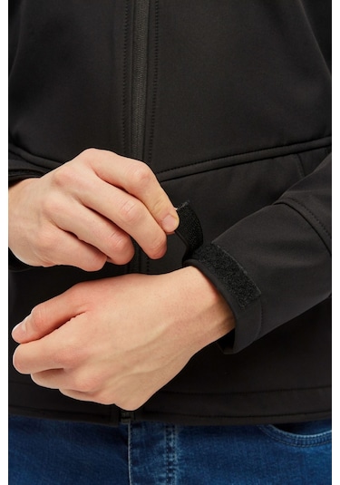 Uniprom Softshell Mont Içi Polarlı Su Ve Rüzgar Geçirmez Pro Model Siyah Erkek Siyah