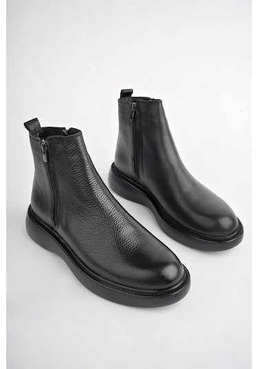 Muggo Brandon Hakiki Deri Çift Fermuarlı Garantili Erkek Kışlık Chelsea Bot 001 Muggo Brandon Hakiki Deri Çift Fermuarlı Garantili Erkek Kışlık Chelsea Bot 001