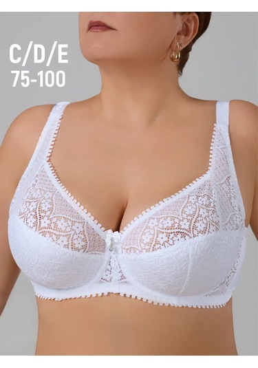 Diorella Fashion Dantel Sütyen Büyük Beden 402356618 Beyaz