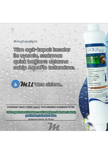 Mil Su Açık Kasa Su Arıtma Cihazı 8'Li Filtresi Membran Seçeneği Set