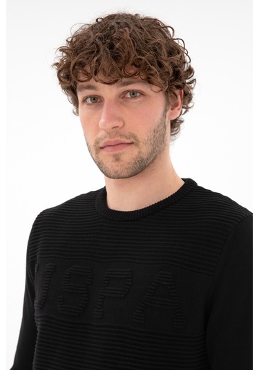 U.s. Polo Assn. Erkek Siyah Kazak /triko 50293089-vr046 Siyah