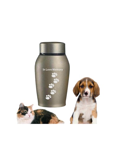 Homyl Evcil Hayvan Urns Anma Gevşek Anıt Hayvanlar Aureate Altın