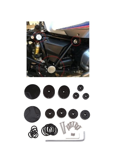 Suntek R1200Gs 2014-2017 Için Alüminyum Çerçeve Deliği Kapak Kapakları Fiş Seti