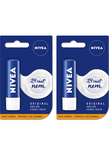 Nivea Original Care Dudak Bakım Kremi 4.8 G x 2