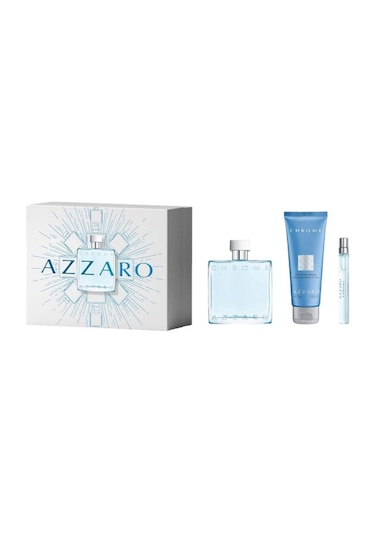 Azzaro Chrome 75 Ml Shampoo+edt 100 Ml+edt 10 Ml Erkek Parfüm Seti