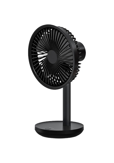 Vh Fan Usb Masaüstü Şarjlı Döner Başlıklı Vantilatör Siyah