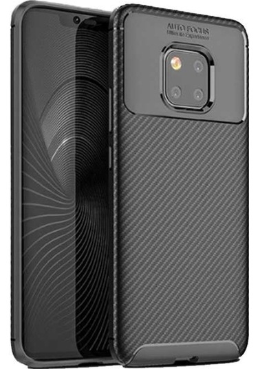 Huawei Mate 20 Pro Kılıf Karbon Silikon Case