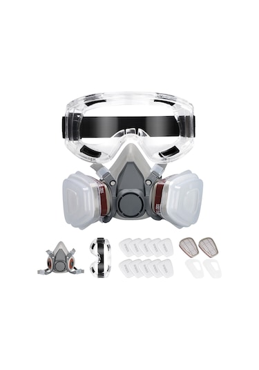 Solunum Cihazı Yarım Yüz Parçası 6200 Gaz Maskesi