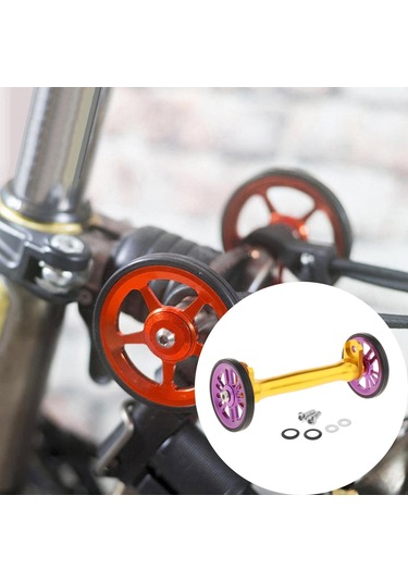 Suntek Bisiklet Altın Mor Için Katlanır Bisiklet Kolay Altın - Mor