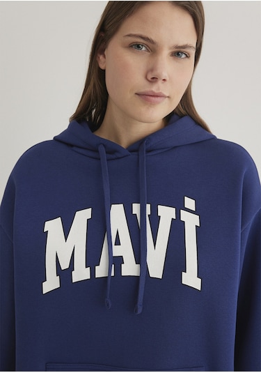 Mavi - Mavi Logo Baskılı Mavi Sweatshirt 1600361-70722