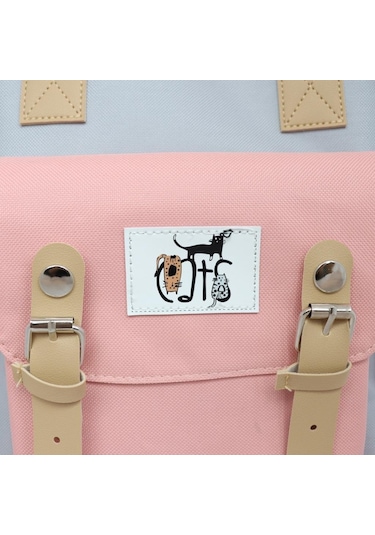 Biggdesign Cats Usb Girişli Okul Çantası - Pembe