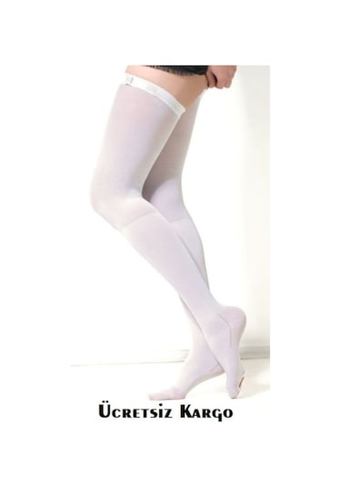Diz Üstü Anti Embolizm Hafif Basınç Varis Çorabı Emboli Çift