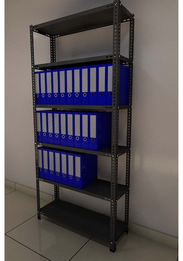 Uzmangrupraf Uzman Grup Raf Çelik Raf-6 Raflı 2Metre 43X75 Çelik Raf-Depo Rafı