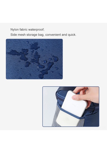 Skycity Mavi Küçük Çift Rıhtım Luşferli Isı Saklama Çanta - Nylon, İnce Pamuk, Alüminyum Folyo İle Isı Yalıtımı, El Çantası Tipi Öğle Yemeği Çantası Blue